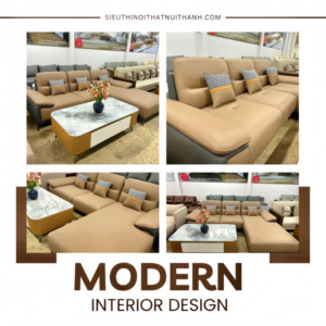 Sofa góc L cao cấp, sang trọng cho phòng khách