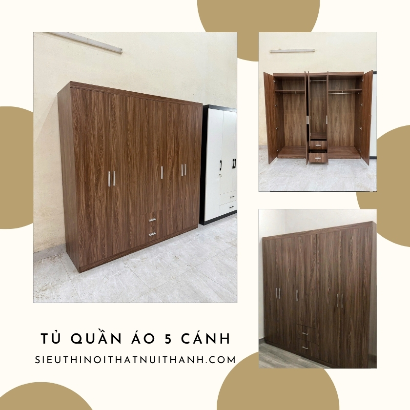 tủ quần áo 5 cánh