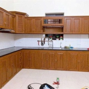 Tủ bếp nhôm kính cao cấp – Chống nước, chống mối mọt